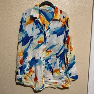 Soft Surroundings Kailani Shirt Tunic Paradise Size XL‎
